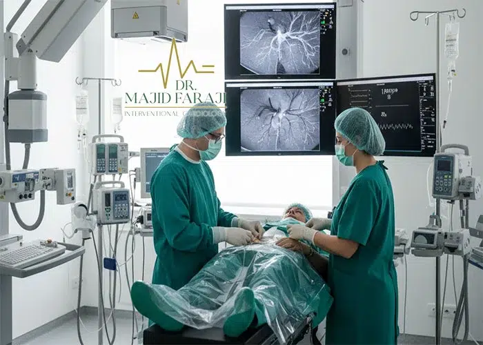 مراحل آنژیوگرافی