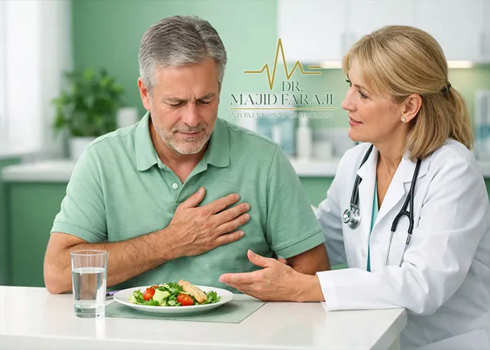 علت تپش قلب بعد از خوردن شیرینی