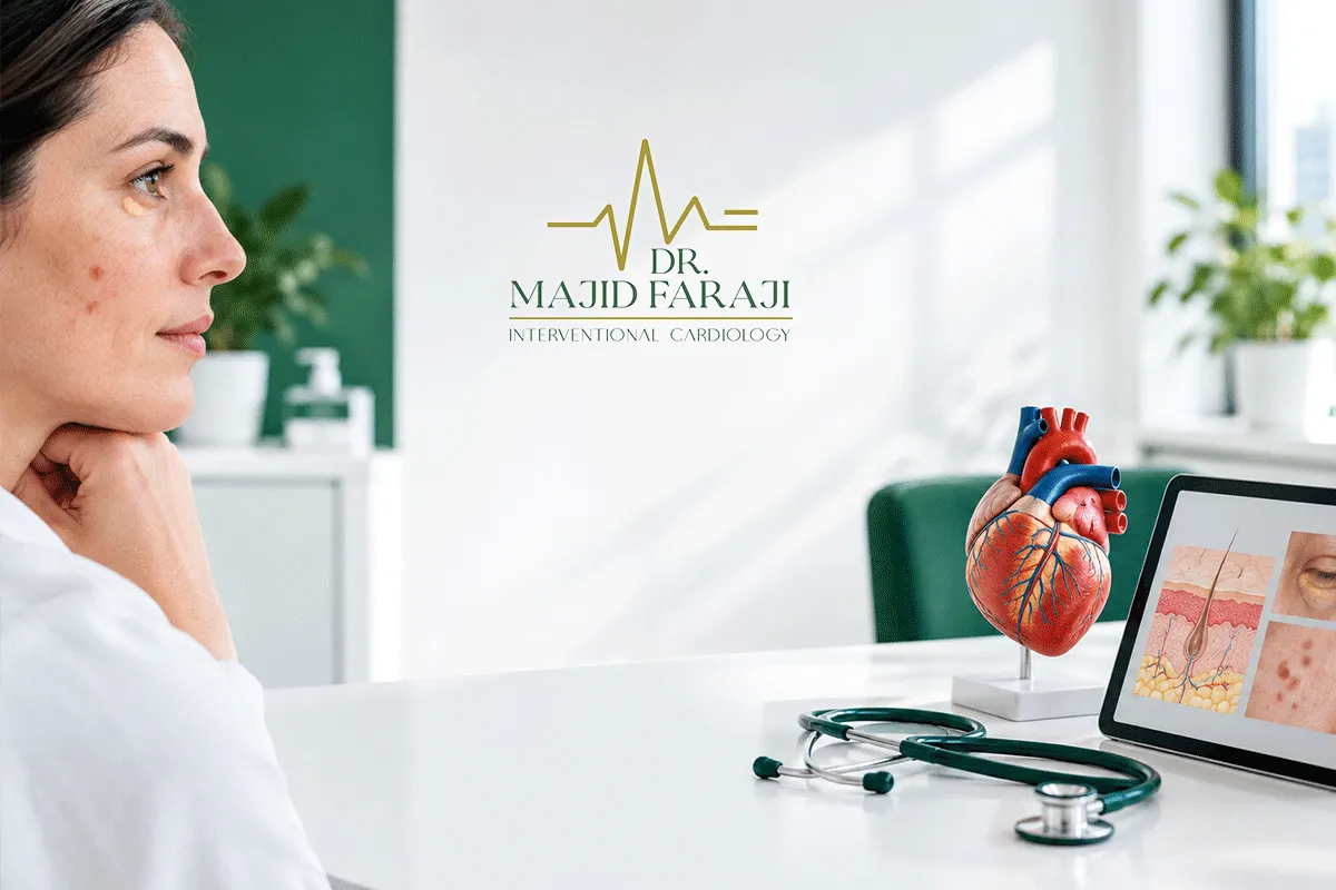 آیا بیماری قلبی باعث لک صورت میشود؟